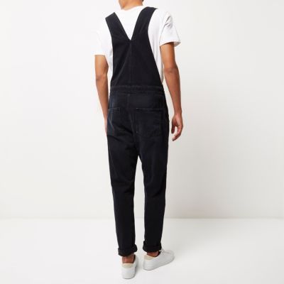 Black cuffed dungarees